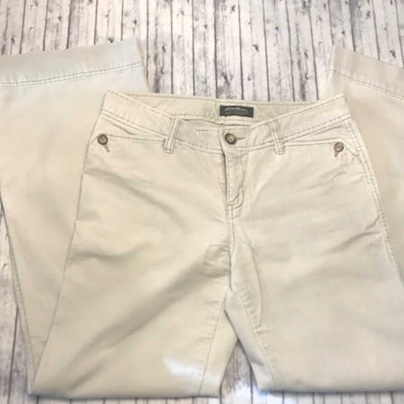 Eddie Bauer Cream Corduroy Pants - Picture 2 of 5